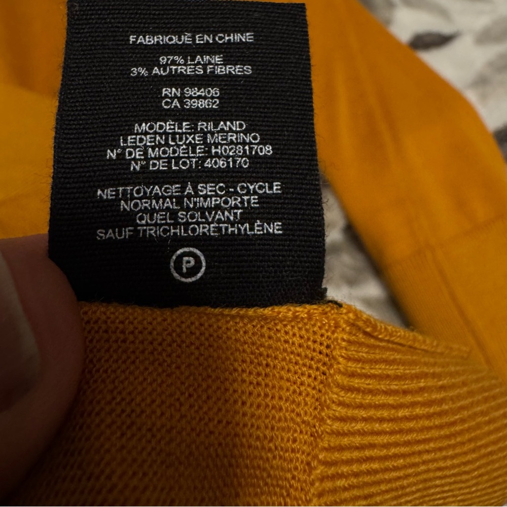 Theory Saffron M NWT Riland Sweater 3580 - Picture 2 of 9